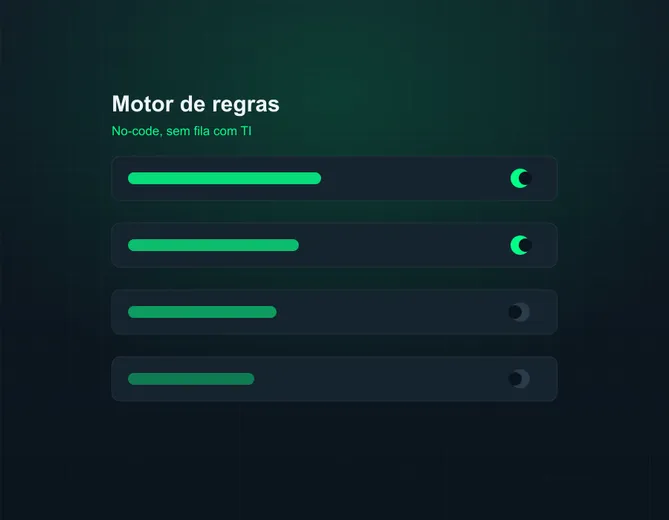 Nenhuma regra vai pro ar no escuro.